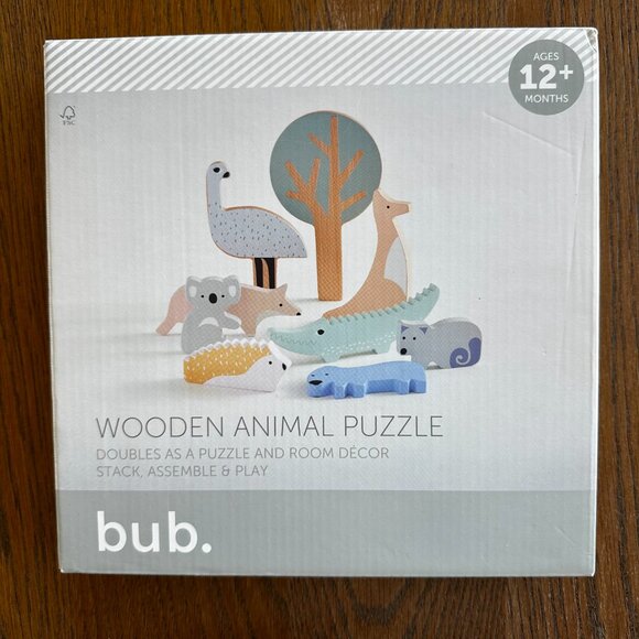 bub. (Target Australia) Other - NWOT Australian Animal Wooden Puzzle Koala Kangaroo